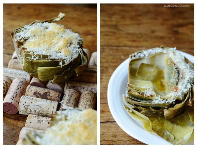 Stuffed Artichoke Kake2Kale.com