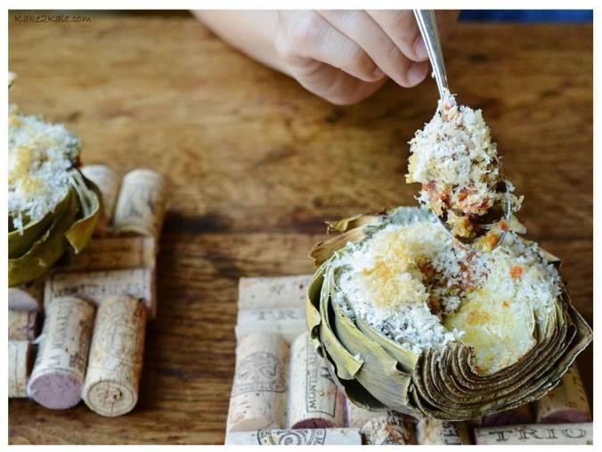 Stuffed Artichoke Kake2Kale.com
