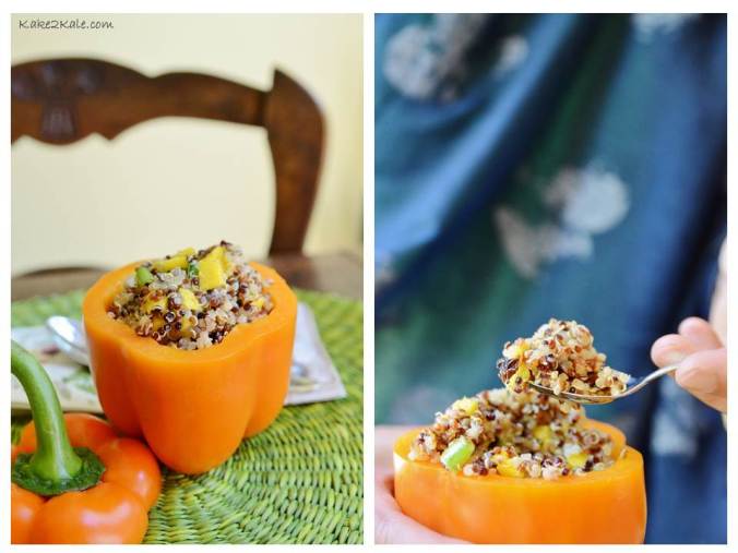 Quinoa Stuffed Peppers from Kake2kale.com