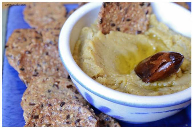 Hummus with dates from Kake2Kale